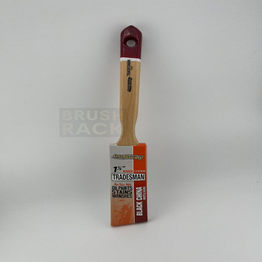 ArroWorthy Tradesman Black China Blend ANGLED Brush- Sash Handle