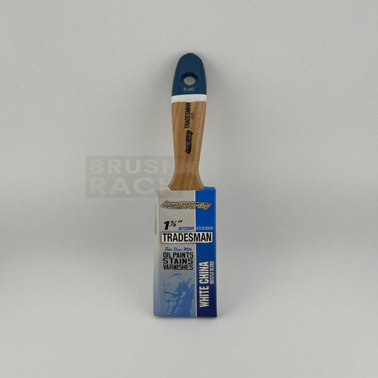 ArroWorthy Tradesman White China Blend STRAIGHT Brush- Varnish Handle