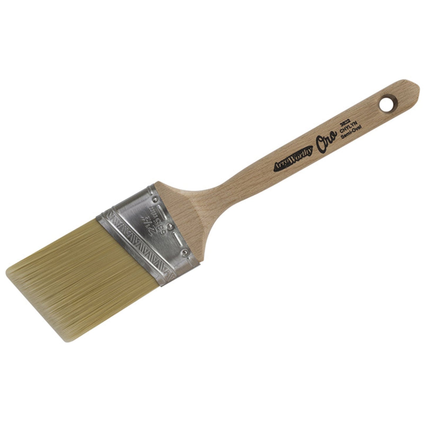 ArroWorthy ORO ANGLED Semi-Oval Brush- Sash Handle