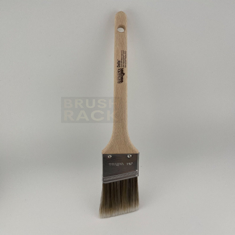 Corona Delta ANGLED Paint Brush- Rattail Handle