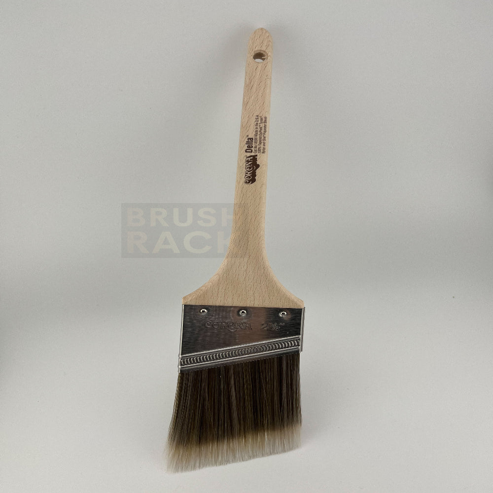 Corona Delta ANGLED Paint Brush- Rattail Handle