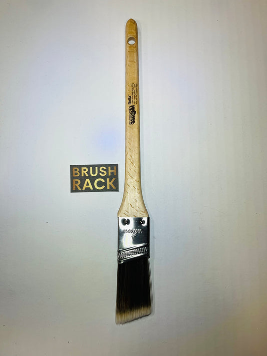 Corona Delta ANGLED Paint Brush- Rattail Handle