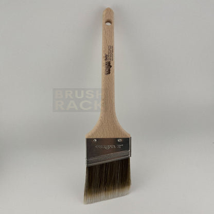 Corona Delta ANGLED Paint Brush- Rattail Handle