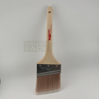 Corona Sabre ANGLED Paint Brush- Rattail Handle