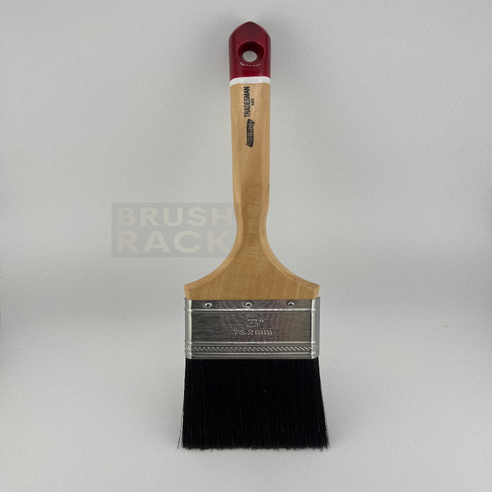 ArroWorthy Tradesman Black China Blend STRAIGHT Brush- Varnish Handle