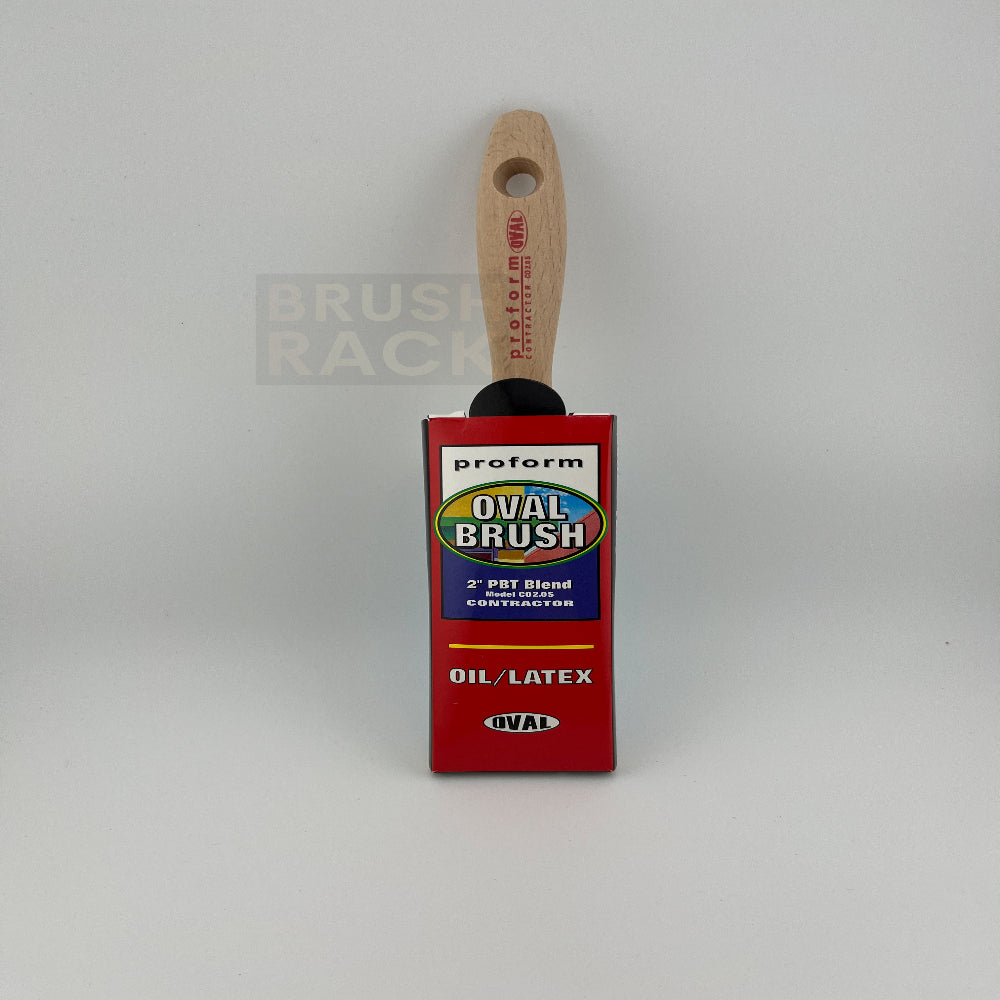 Proform Contractor STRAIGHT Oval Brush- Bever Tail Handle