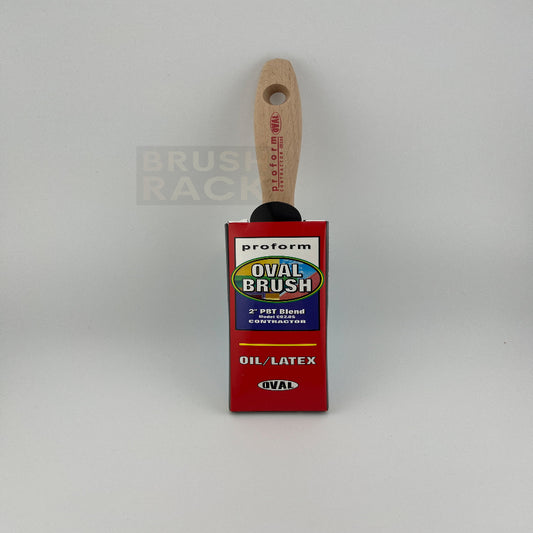 Proform Contractor STRAIGHT Oval Brush- Bever Tail Handle