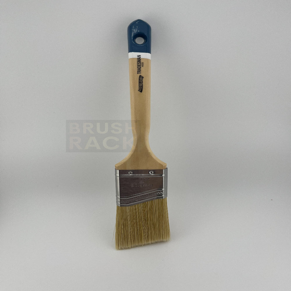 ArroWorthy Tradesman White China Blend ANGLED Brush- Sash Handle