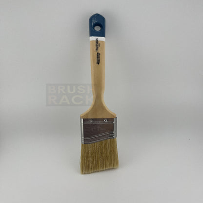 ArroWorthy Tradesman White China Blend ANGLED Brush- Sash Handle
