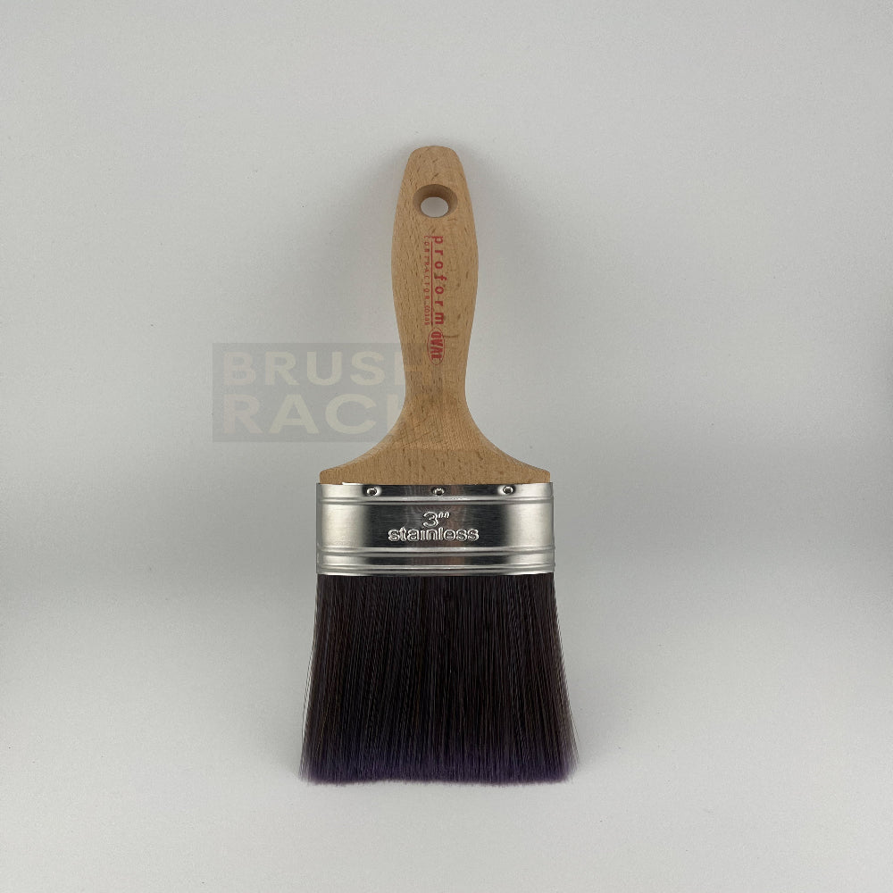 Proform Contractor STRAIGHT Oval Brush- Bever Tail Handle
