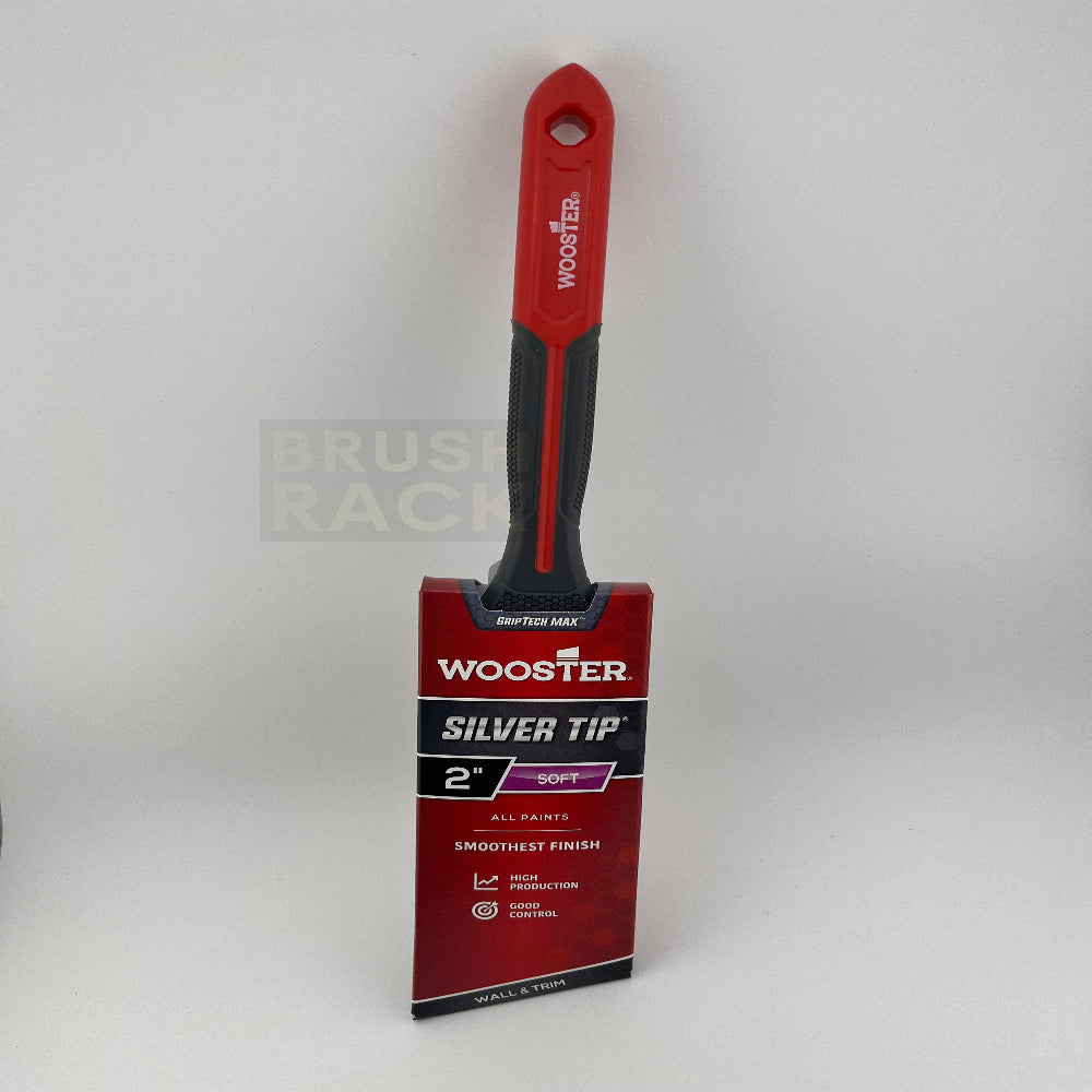 Wooster Silver Tip ANGLED Brush- Rubber Handle