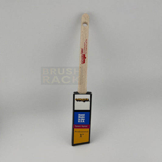 Corona Sabre ANGLED Paint Brush- Rattail Handle