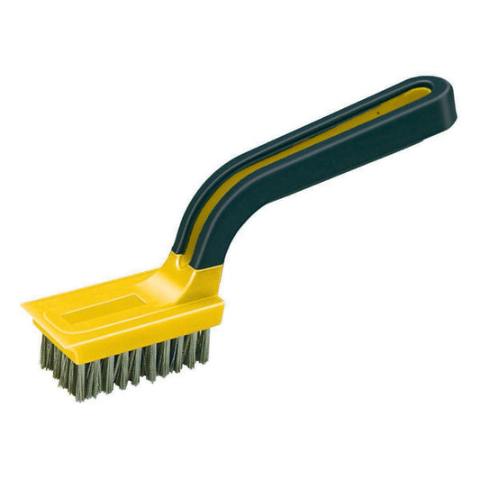 Allway Wide Stainless-Steel Stripper Brush with ergonomic handle and durable stainless-steel bristles for efficient stripping.