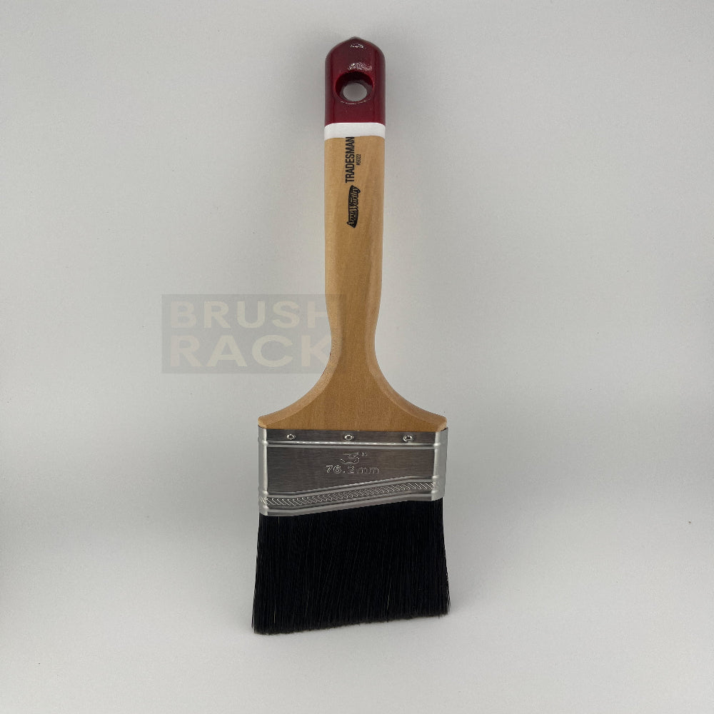 ArroWorthy Tradesman Black China Blend ANGLED Brush- Sash Handle