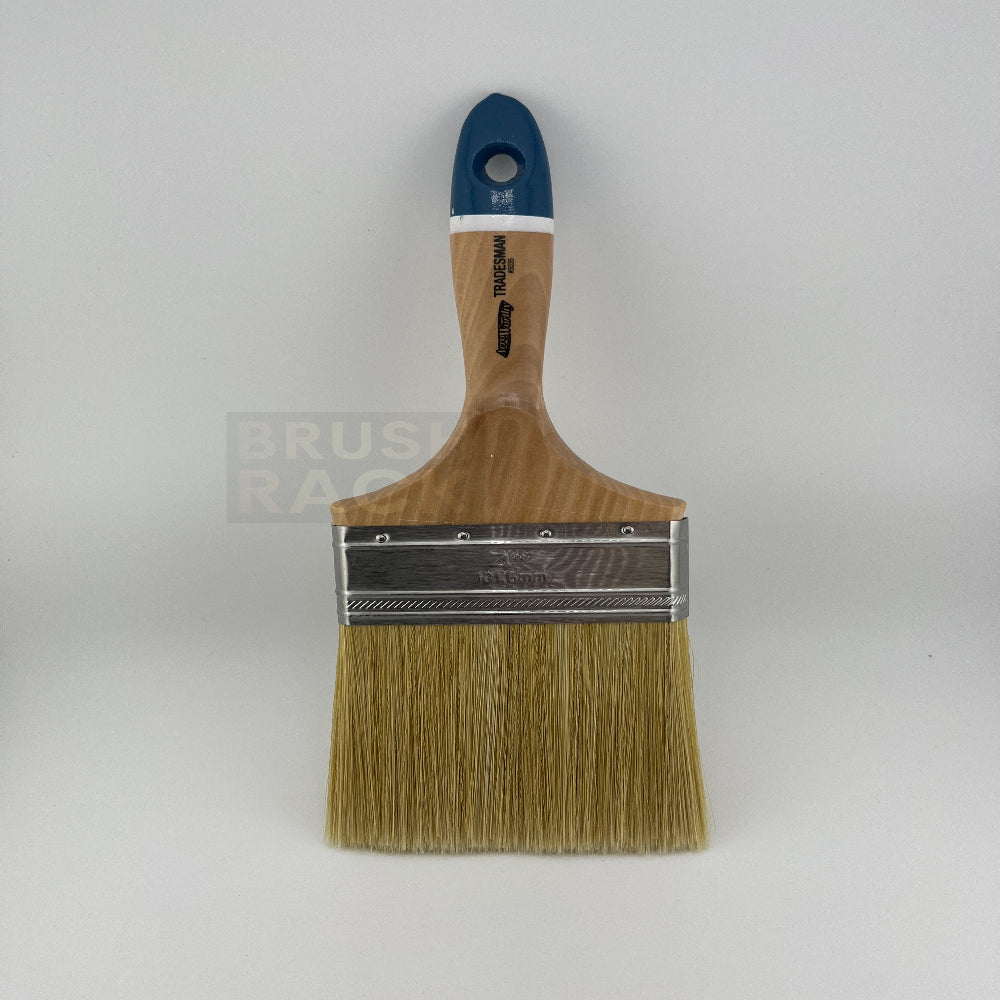 ArroWorthy Tradesman White China Blend STRAIGHT Brush- Varnish Handle