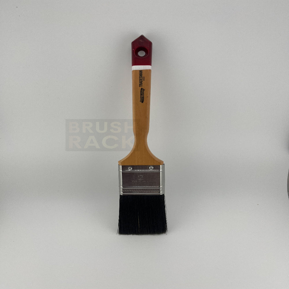 ArroWorthy Tradesman Black China Blend STRAIGHT Brush- Varnish Handle