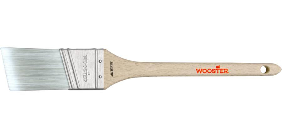 Wooster Silver Tip ANGLED Brush- Rattail Handle